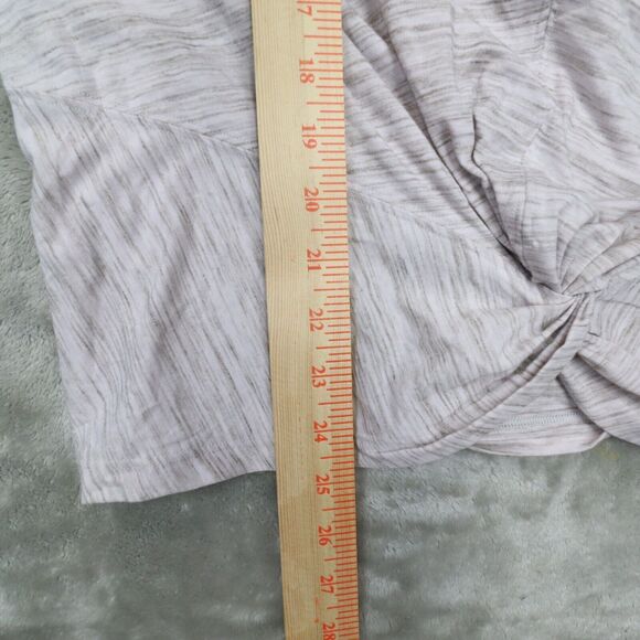 Athleta Essence Space Dye Twist Front Tank Top Light Heather Grey size 3X - Picture 4 of 7